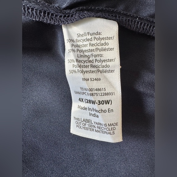 Terra & Sky Women's Plus Size Long Sleeve Mini Peasant Dress - Picture 14 of 14